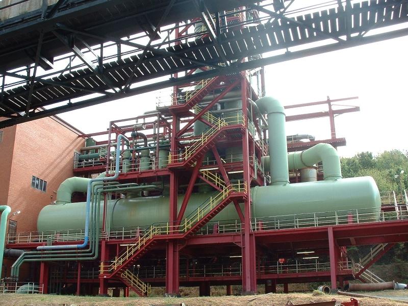 Vacuum cooling crystallization plant for KCl