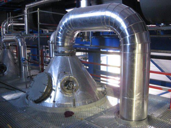 Evaporator and external separator