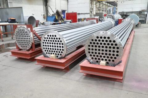 Fertigung von 3 Ersatzrohrbündel für namhaften Kaliproduzenten